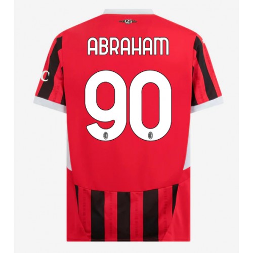 Pánský Fotbalový dres AC Milan Tammy Abraham #90 2024-25 Domácí Krátký Rukáv